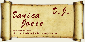 Danica Jocić vizit kartica
